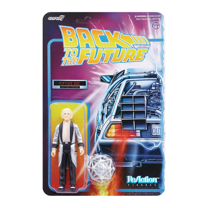 Super 7 Reaction 3.75" Action Figures: Back to the Future Doc Brown 50's - Sure Thing Toys
