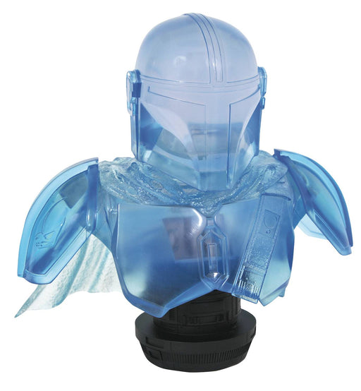 Diamond Select Toys Star Wars: Legends in 3D - Mandalorian Hologram 1/2 Scale Light-Up Mini-Bust (2021 SDCC Exclusive) - Sure Thing Toys
