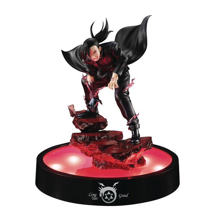 Megahouse G.E.M. Series: Full Metal Alchemist - Greed Statue With LED Base - Sure Thing Toys