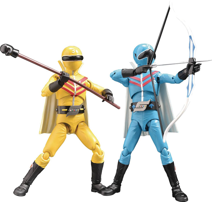 Evolution Toys Secret Sentai Gorenger - Aoranger and Kiranger HAF Hero Action Figure Set - Sure Thing Toys