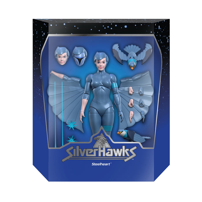 Super7 Ultimates 7-inch Series Silver Hawks Action Figure - Steelheart - Sure Thing Toys