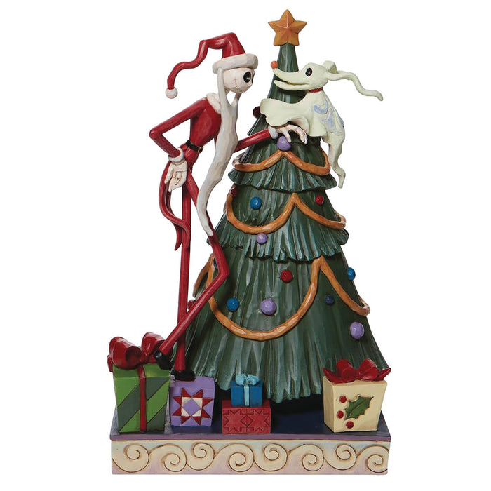 Enesco Disney Traditions: The Nightmare Before Christmas - Santa Jack "Decking the Halls" Statue - Sure Thing Toys
