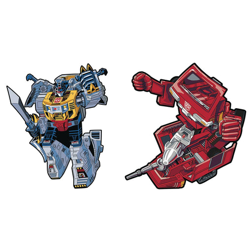 Icon Heroes Transformers - Grimlock X Ironhide Retro Pin - Sure Thing Toys
