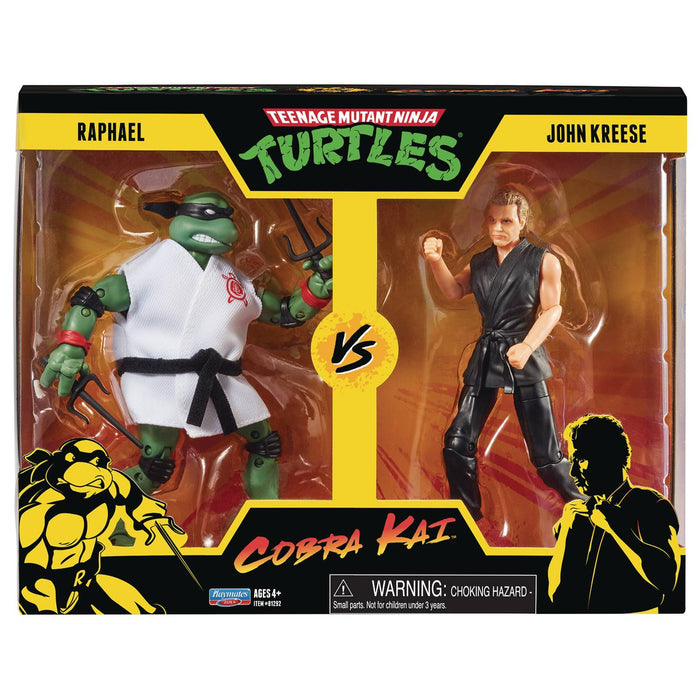 Playmates TMNT x Cobra Kai - Raphael vs. John Kreese Action Figure 2-Pack - Sure Thing Toys