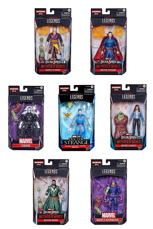 Hasbro Marvel Legends Dr. Strange 2 Movie Rintrah Build-a-Figure Collection (Set of 7) - Sure Thing Toys