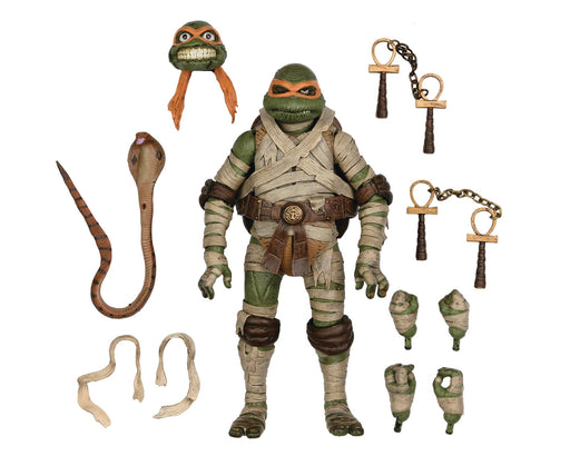 NECA TMNT X Universal Monsters 7-in Action Figure - Michelangelo Mummy - Sure Thing Toys