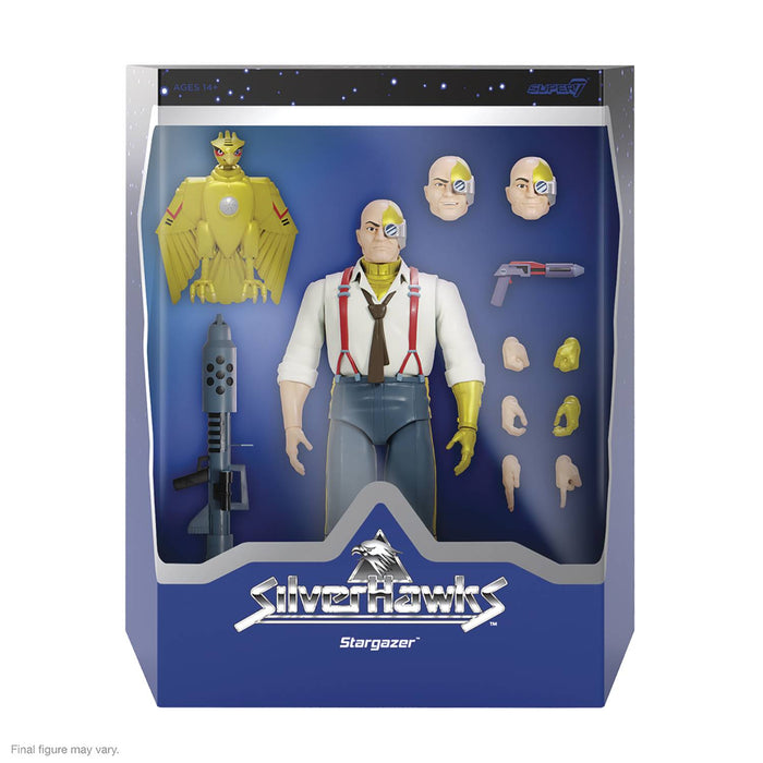 Super7 Ultimates 7-inch Series Silver Hawks Action Figure Wave 3 - Commander Stargazer - Sure Thing Toys
