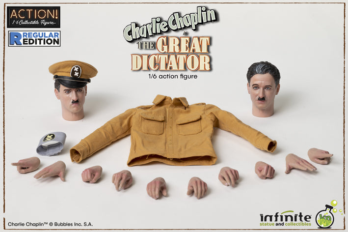 Kaustic Plastik Charlie Chaplin - The Great Dictator 1/6 Scale Figure - Sure Thing Toys