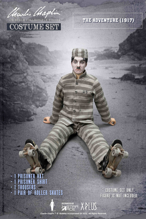 Star Ace Toys Charlie Chaplin: The Adventurer - Charlie Chaplin Prisoner 1/6 Costume Set - Sure Thing Toys