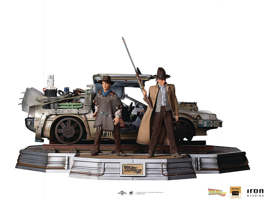 Iron Studios Art Scale: Back To The Future III - Delorean DLX 1/10 Statue - Sure Thing Toys
