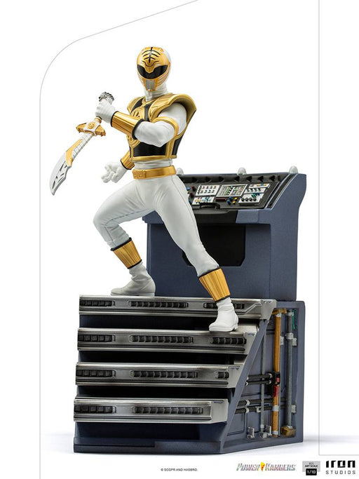 Iron Studios Art Scale Deluxe: Mighty Morphin Power Rangers - White Ranger 1/10 Statue - Sure Thing Toys