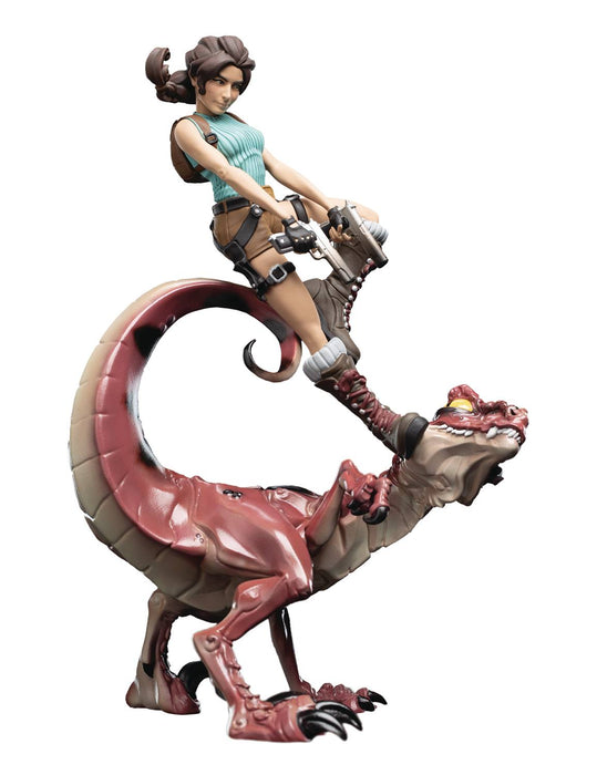 Weta Workship Mini Epics: Tomb Raider - Lara Croft & Raptor Figure - Sure Thing Toys
