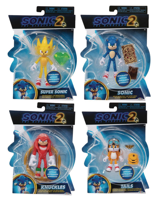 Jakks Sonic the Hedgehog 4" Action Figures Movie Wave 2 (Set of 4) - Sure Thing Toys