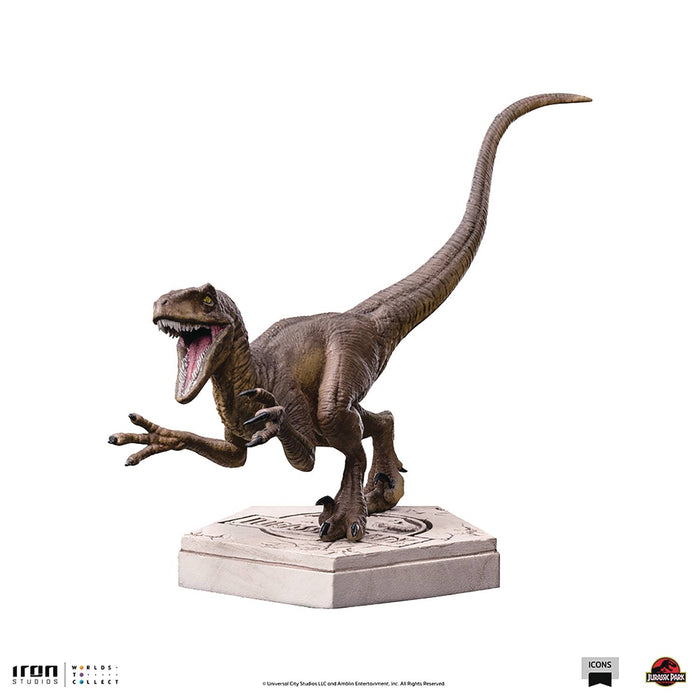 Iron Studios Icons Jurassic World - Velociraptor A Blue Statue - Sure Thing Toys