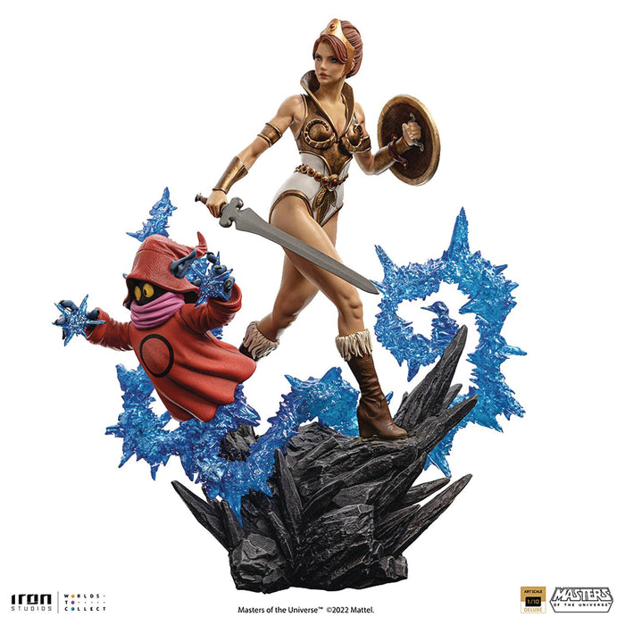 Iron Studios Art Scale: Masters of the Universe - Teela and Orko DLX 1/10 Statue - Sure Thing Toys