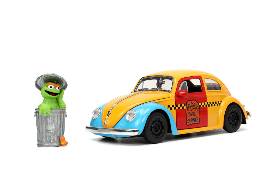 Jada Toys Hollywood Rides: Sesame Street - Oscar 1959 Volkswagen Beetle 1/24 Vehicle - Sure Thing Toys