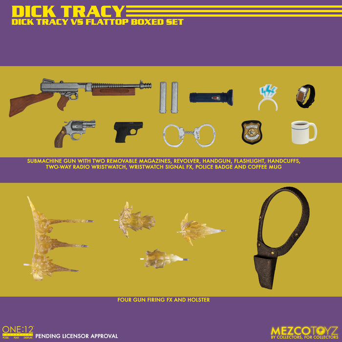 Mezco One:12 Collective Dick Tracy - Dick Tracy vs Flattop Boxed Set - Sure Thing Toys