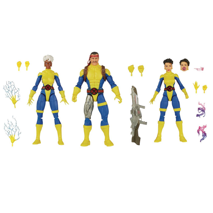 Hasbro Marvel Legends The Uncanny 60th Anniversary X-Men Forge Storm & Jubilee 3 Pack - Sure Thing Toys