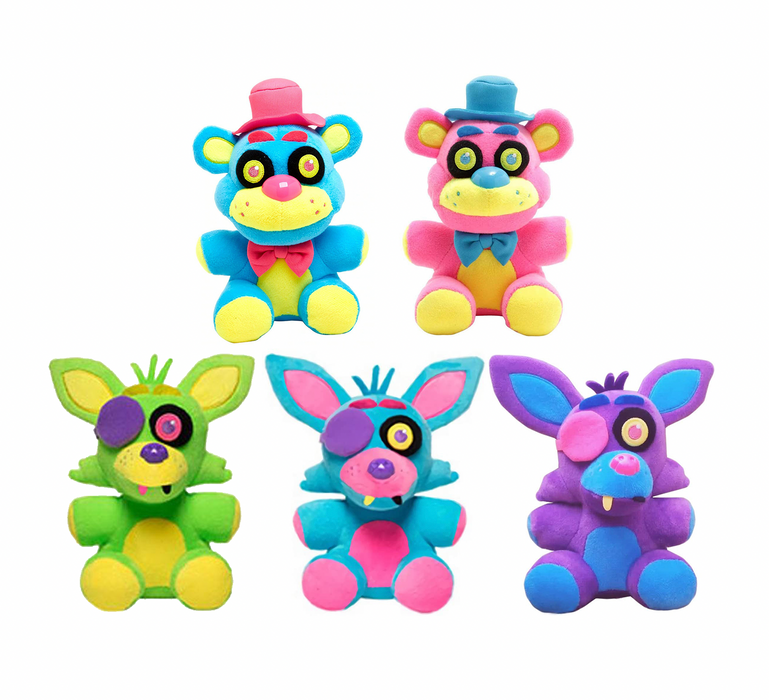 Funko Plushies: Five Nights at Freddy's - Blacklight Series (Set of 5) - Sure Thing Toys