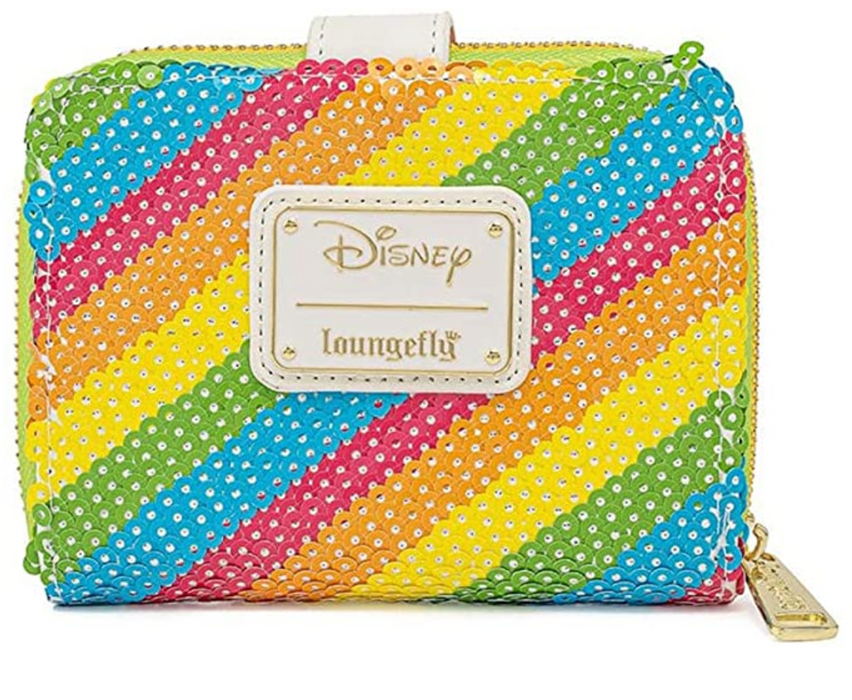 Loungefly Disney Sequin Rainbow Minnie Mouse Zip-Around Wallet - Sure Thing Toys