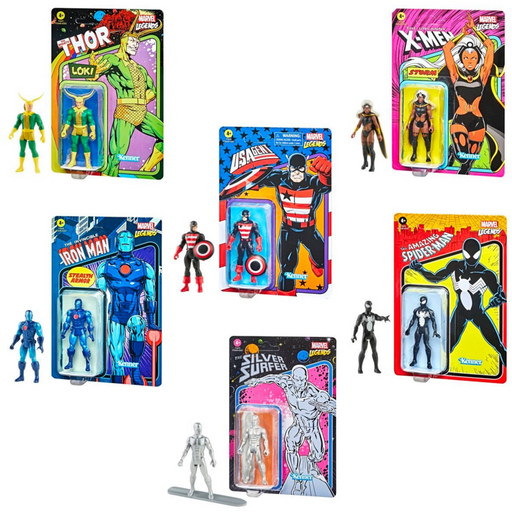 Hasbro Marvel Legends Retro Collection Wave 4 Action Figures (Set of 6) - Sure Thing Toys