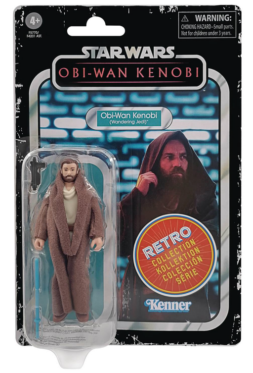 Star Wars: Obi-Wan Kenobi Retro Collection Action Figure - Obi-Wan Kenobi (Wandering Jedi) - Sure Thing Toys