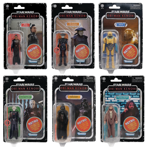 Star Wars: Obi-Wan Kenobi Retro Collection Action Figures (Set of 6) - Sure Thing Toys