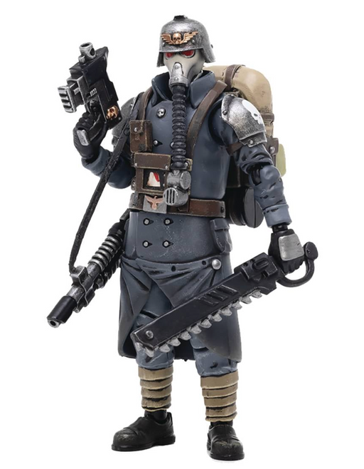 Joy Toy Warhammer 40k - Death Corps Of Krieg Veteran Guard Sergeant 1/18 Scale Action Figure - Sure Thing Toys