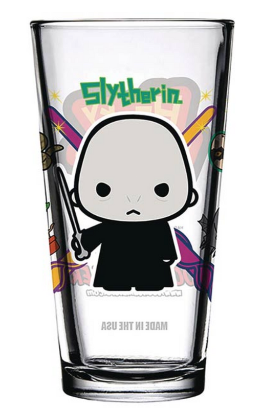 Toon Tumblers Harry Potter: Voldemort Chibi 16 oz Pint Glass - Sure Thing Toys