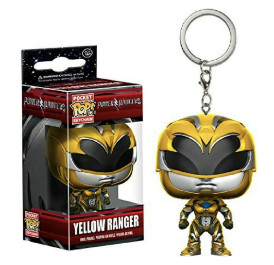 Funko Pop! Movies Keychain: Power Rangers Yellow Ranger - Sure Thing Toys
