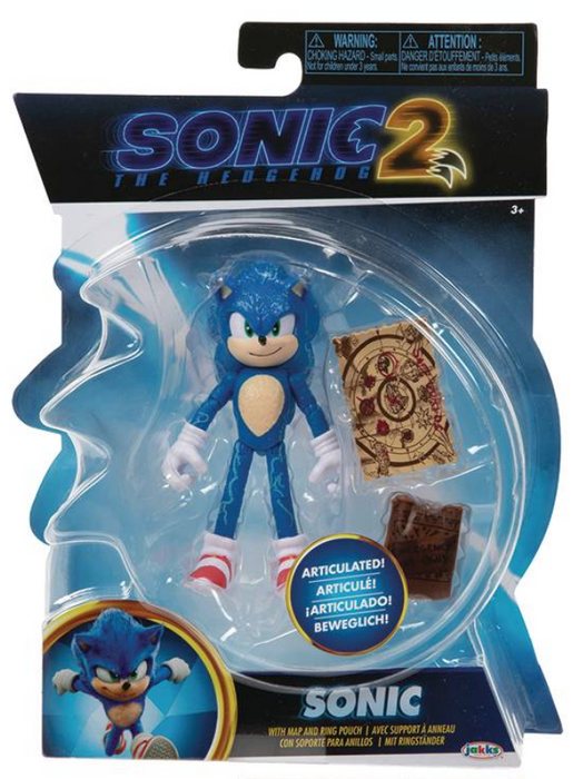 Jakks Sonic the Hedgehog 4" Action Figures Movie Wave 2 - Sonic - Sure Thing Toys