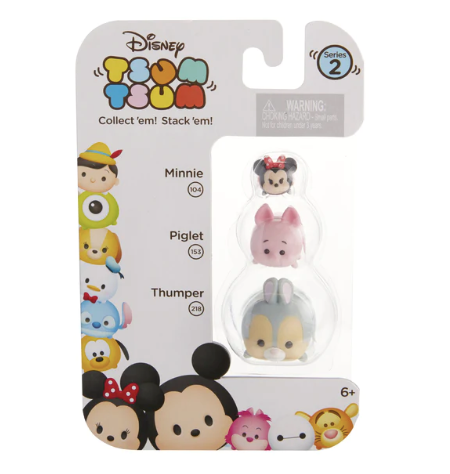 TSUM TSUM (3 pack) Series 2 - Minnie, Piglet, & Thumper - Sure Thing Toys