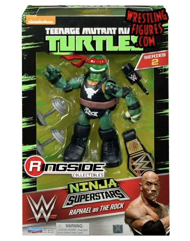 TMNT x WWE Raphael as The Rock Action Figure - Sure Thing Toys