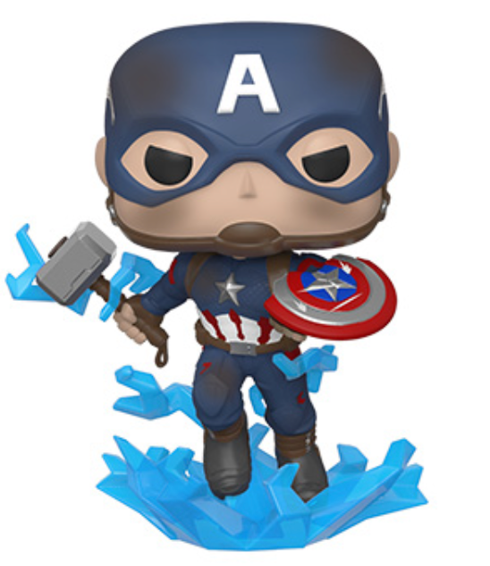 Funko Pop! Marvel: Endgame - Captain America with Mjolnir - Sure Thing Toys