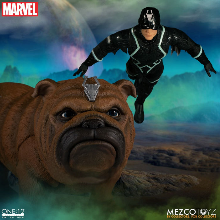 Mezco One:12 Collective Marvel - Black Bolt & Lockjaw 2-Pack - Sure Thing Toys
