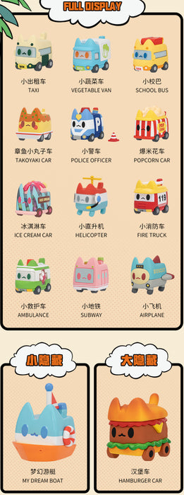 F.UN x RATOKIM Box Cat Transport Series Blind Box Display (Case of 12) - Sure Thing Toys