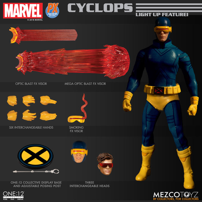 Mezco One:12 Collective: Marvel - Cyclops (Classic Edition) - Sure Thing Toys