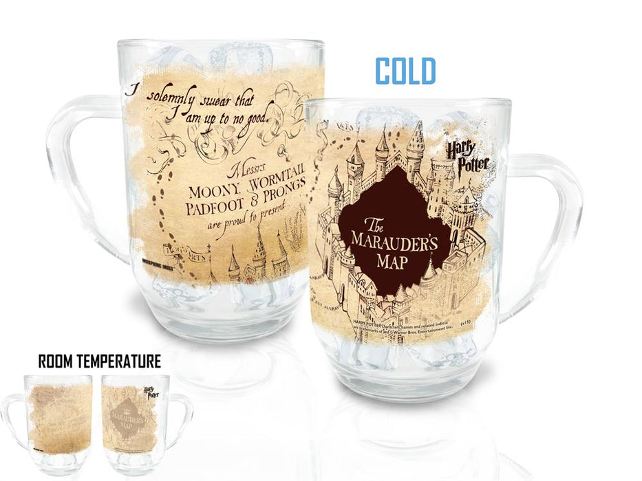Morphing Mugs Harry Potter (Marauders Map) Cold-Sensitive 20oz Clue Mug - Sure Thing Toys