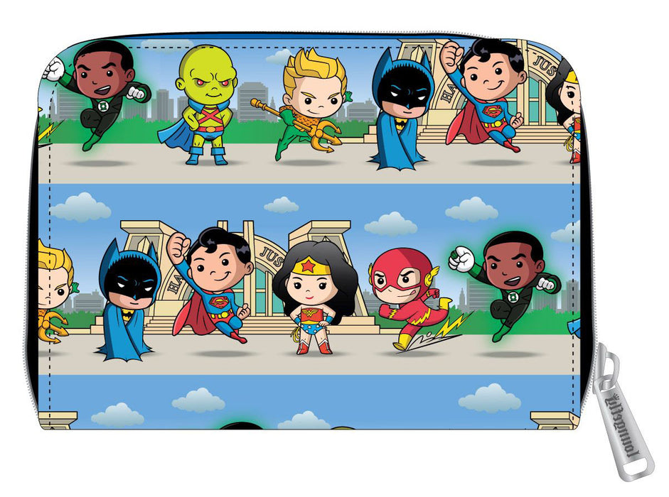 Loungefly DC Comics - Chibi Superheroes Zip Around Wallet - Sure Thing Toys