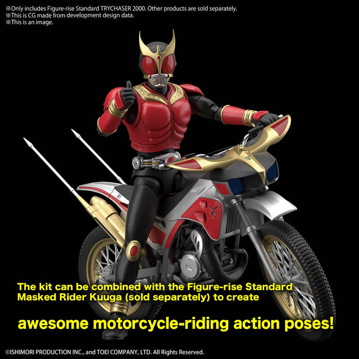 Bandai Spirits Masked Rider Kamen rider Kuuga - Try Chaser 2000 Figure-Rise Standard Model Kit - Sure Thing Toys