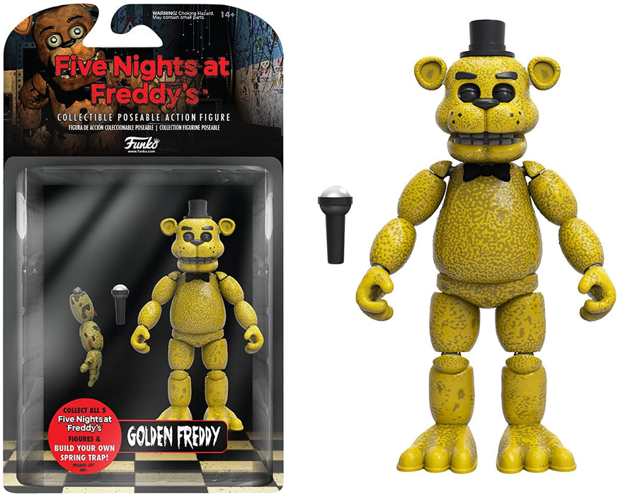 Funko Five Nights at Freddy's 5-inch Series 1 Articulated Action Figure - Gold Freddy - Sure Thing Toys