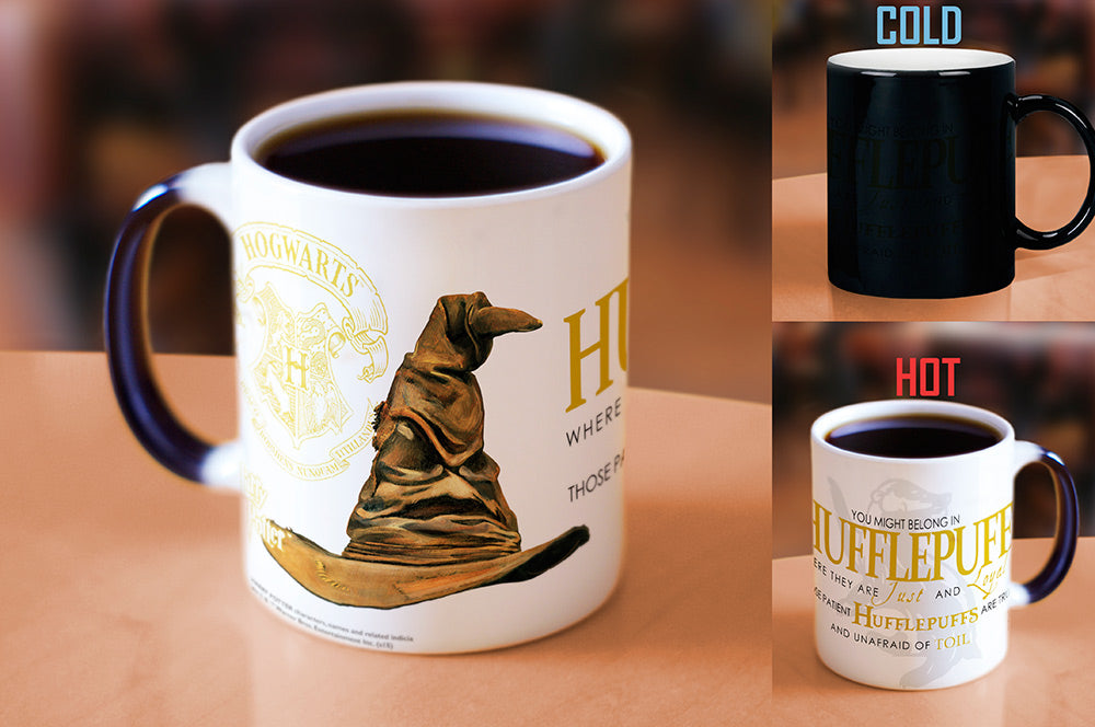 Morphing Mugs Harry Potter "Sorting Hat Hufflepuff" 11-oz. Heat-Sensitive Mug - Sure Thing Toys