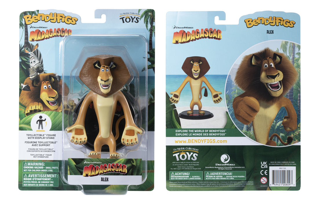 The Noble Collection Dreamworks Madagascar - Alex Figure - Sure Thing Toys