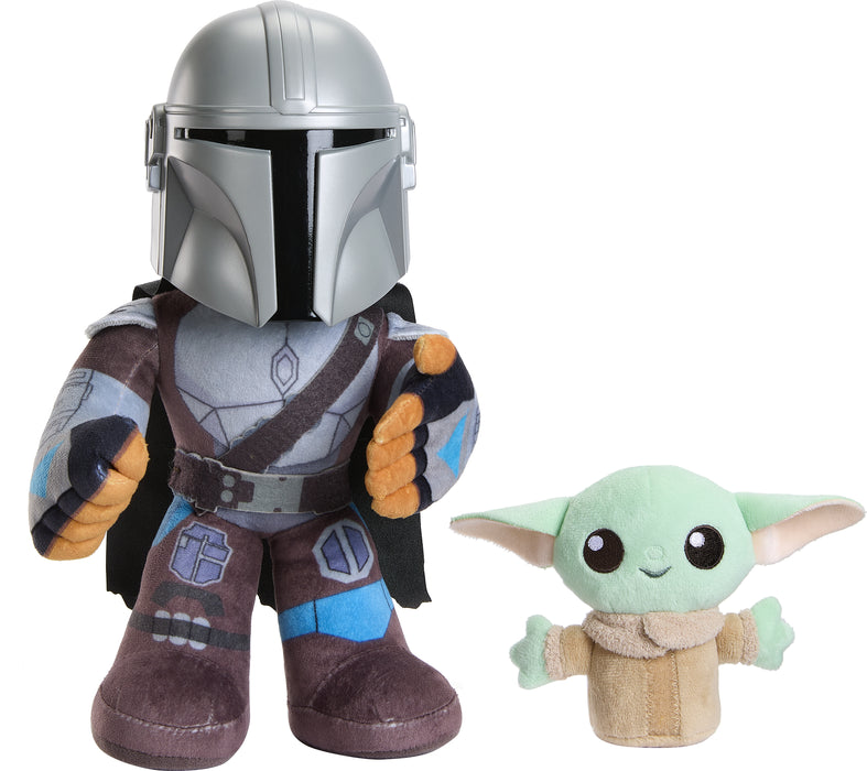 Mattel Star Wars: The Mandalorian - Mandalorian & Grogu 10-inch Plush - Sure Thing Toys