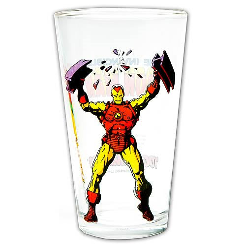 Toon Tumblers Marvel Iron Man Classic (Version 2) 16 oz Pint Glass - Sure Thing Toys