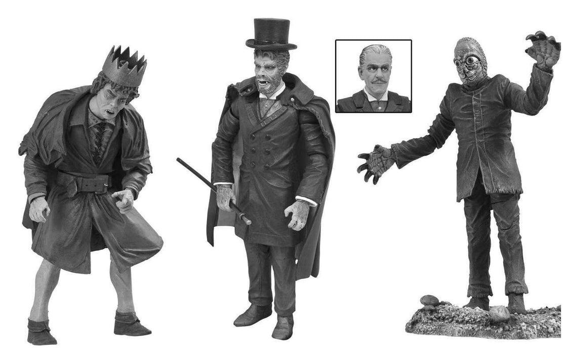 Diamond Select Toys Universal Monsters: Legacy Series 4 Black and White Action Figure Box Set - Sure Thing Toys