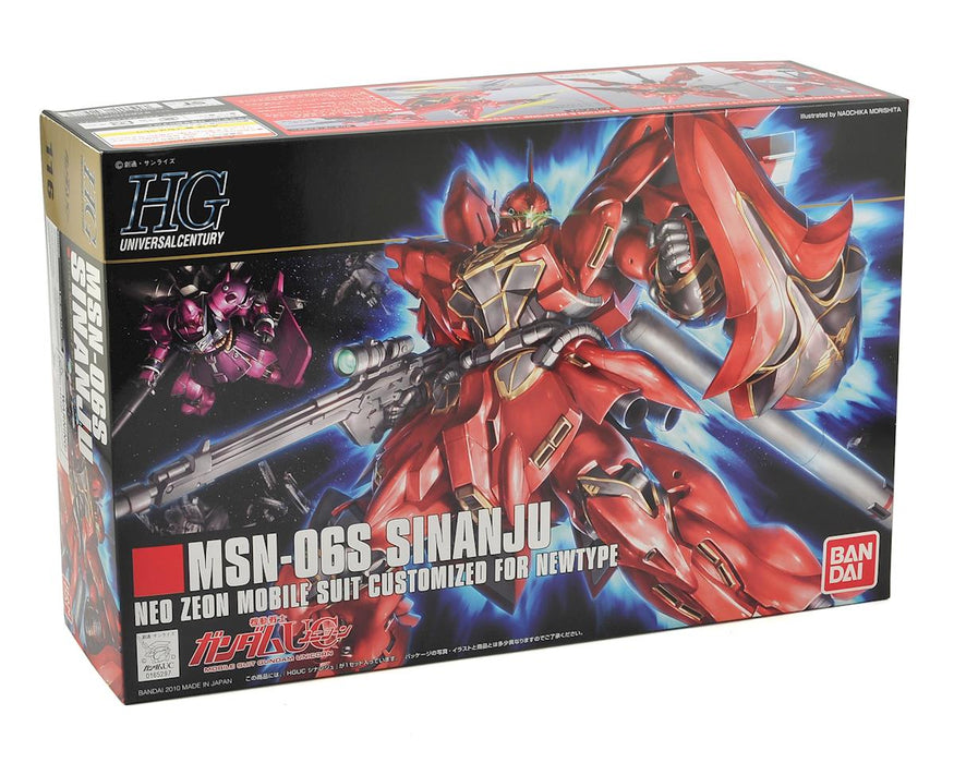 Bandai Hobby Mobile Suit Gundam- #116 MSN-06S Sinanju 1/144 HG Model Kit - Sure Thing Toys