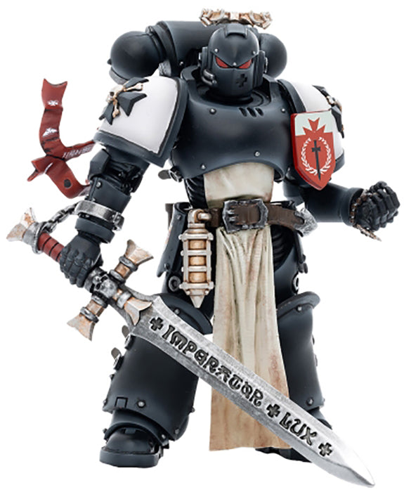 Joy Toy  Warhammer 40k - Black Templars Emperors Champion Rolantus 1/18 Scale Action Figure - Sure Thing Toys