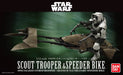 Bandai Hobby Star Wars Scout Trooper & Speeder Bike Character Line 1/12 Model Kit - Sure Thing Toys