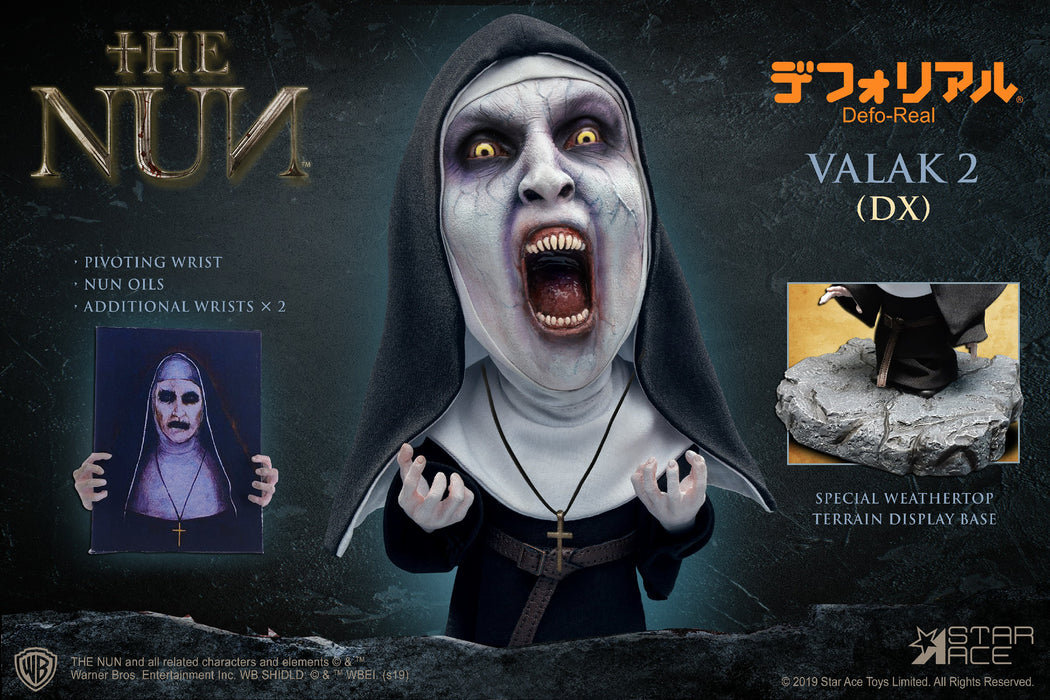 Star Ace Toys: The Nun - Valak Defo-Real Soft Vinyl Statue (Open Mouth - DLX Edition) - Sure Thing Toys